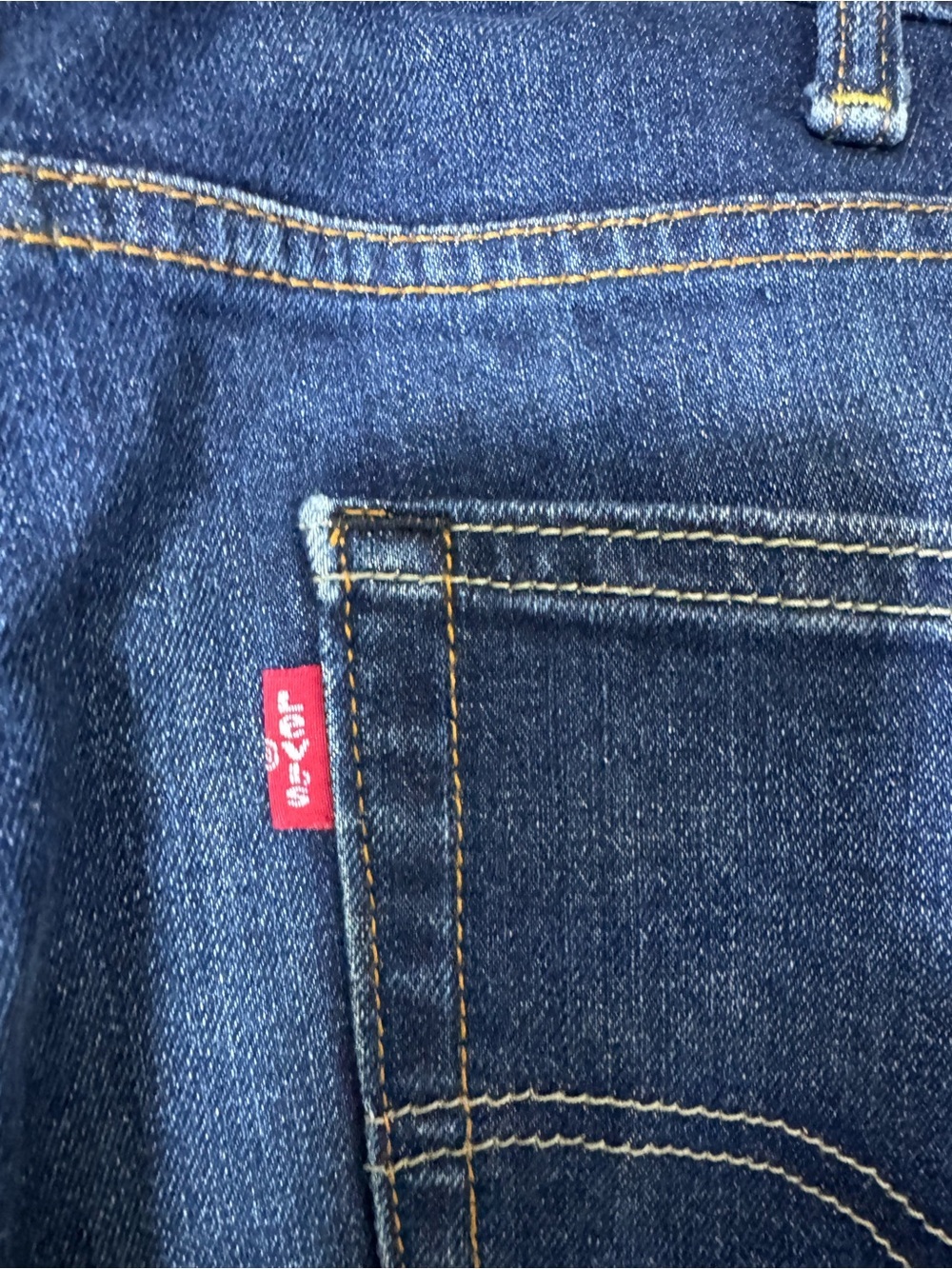 Levis 511 Slim Men's Jeans 38x34 Blue Wash Medium Indigo Stretch Stretch ALTERED - Picture 8 of 8